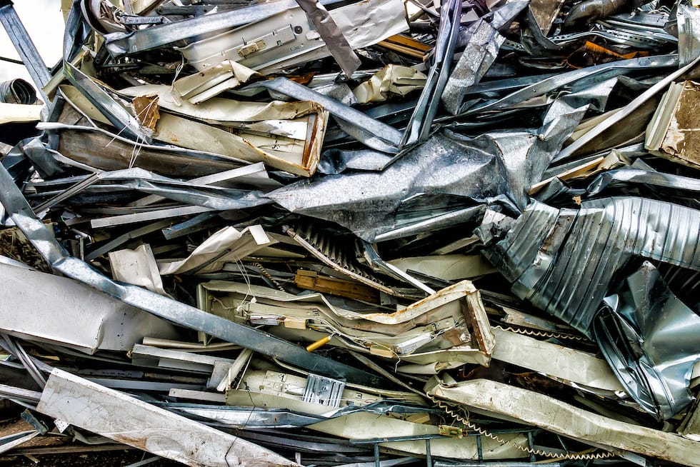 Mixed non-ferrous industrial metals scrap